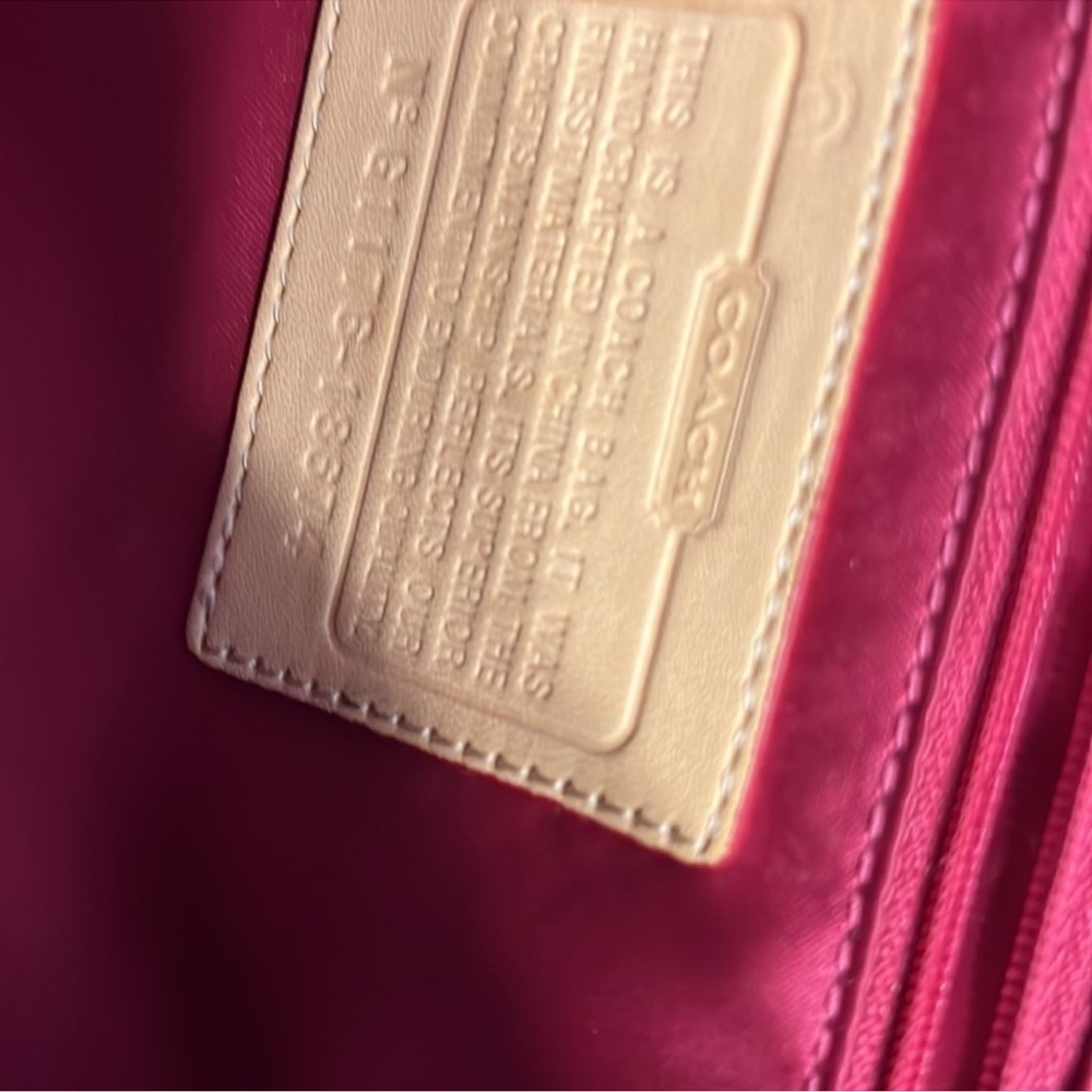 Coach ❤️ Soft Leather Red coach bag patient leather - Picture 8 of 12